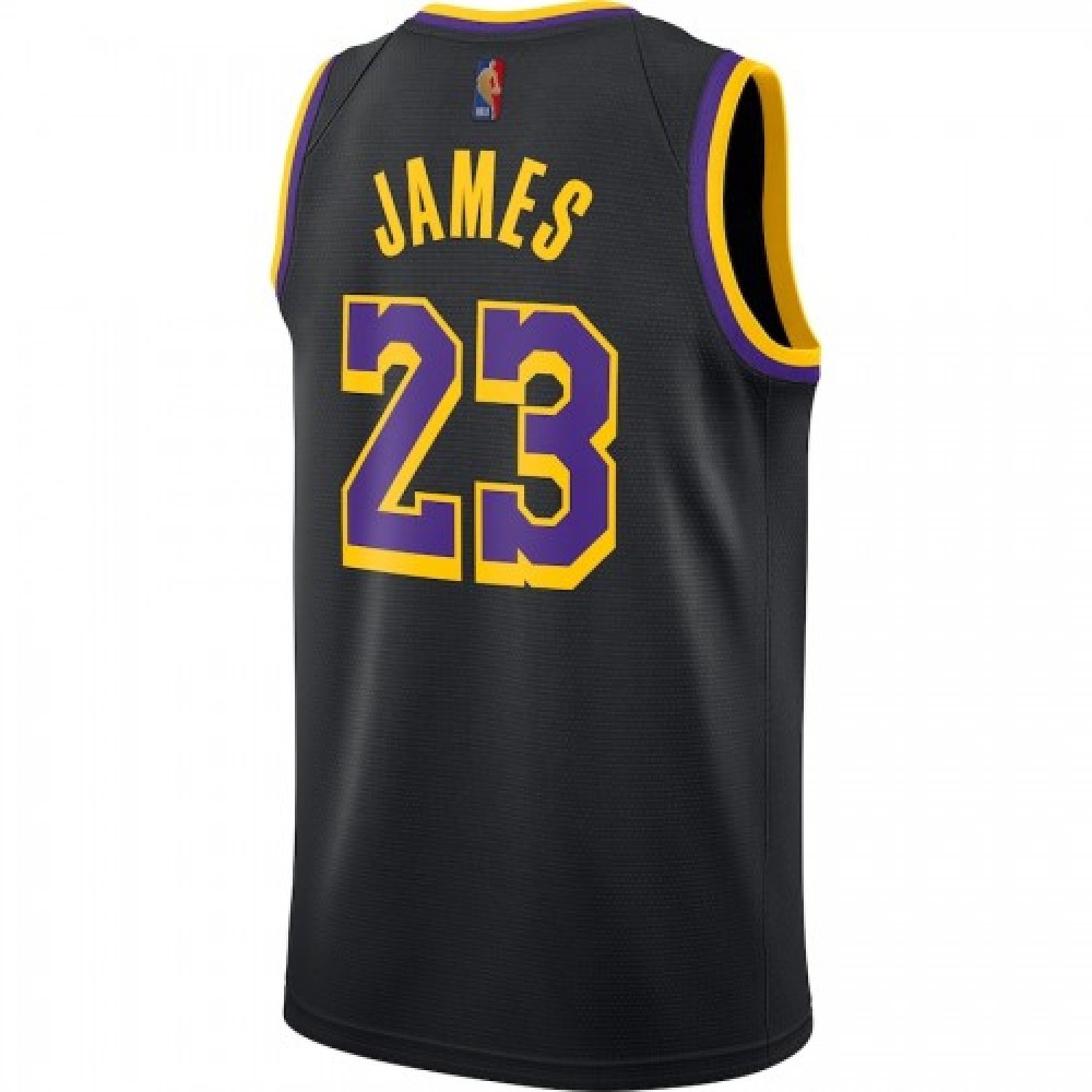 Men's Los Angeles Lakers LeBron James #23 Black 2020/21 Swingman Player Jersey – Earned Edition-Pro Kit Vault | Brand New 26/27 Sports Jerseys